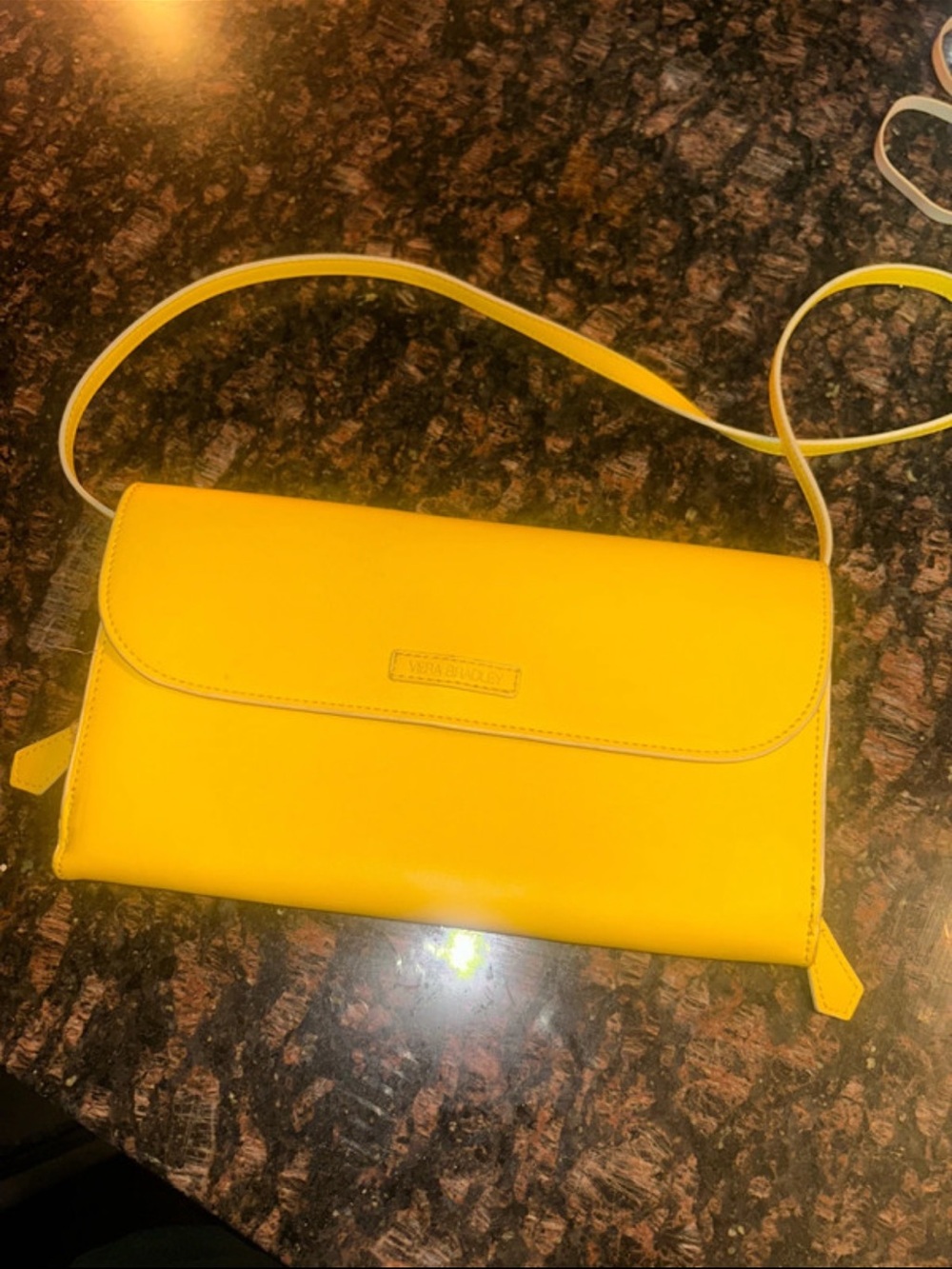 Vera Bradley Bright Yellow Crossbody Clutch